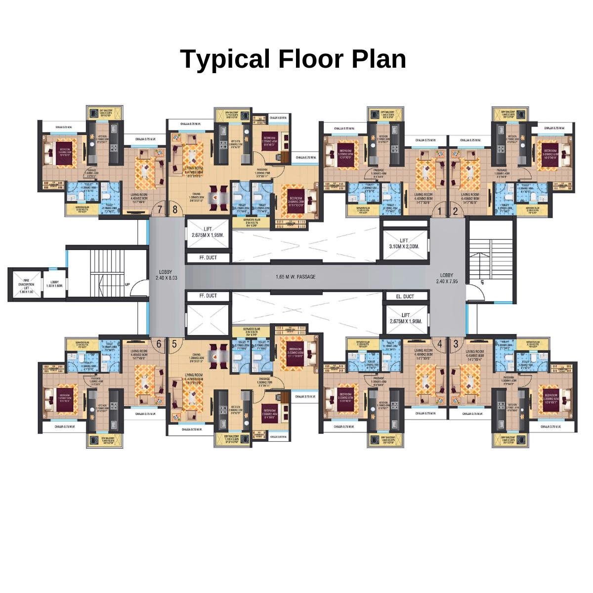 Vihang-Life-Hub-Capital-of-Life-Floor-Plan-Typical-Floor-Plan